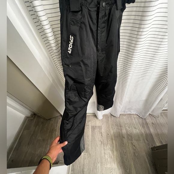 Spyder X-Static Dermizax-EV Black Ski Snow Bibs Overall with suspenders - Picture 6 of 7